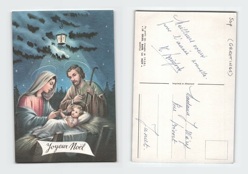 Vintage postcard nativity - vintage,